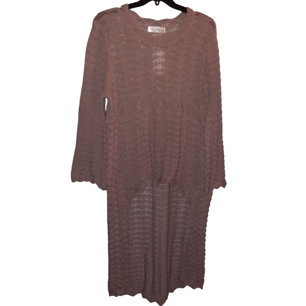 Knit Mix Mauve Sweater Size Large NWT